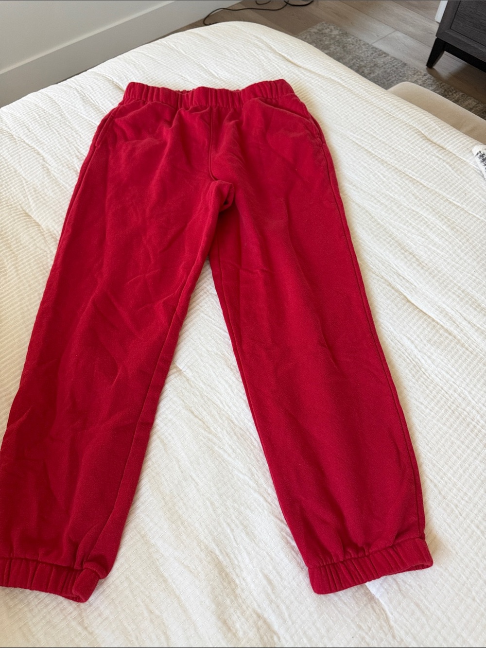 GAP Red Fleece Jogger Pants